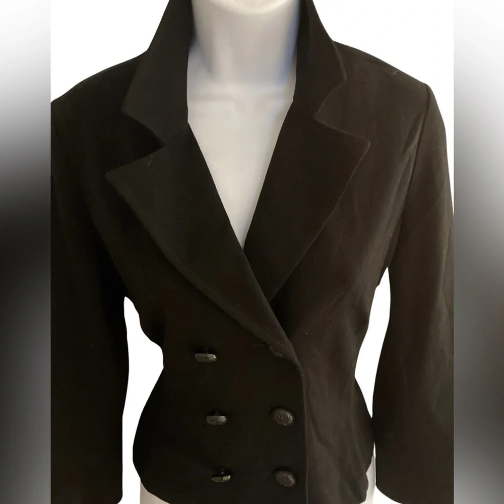 Cabi Coulette Blazer - S black rayon nylon spandex. , double breasted